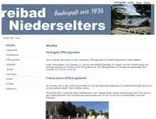 Tablet Screenshot of freibad-selters.de